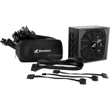 Sharkoon SilentStorm Cool Zero enhed til strømforsyning 650 W 20+4 pin ATX ATX Sort, PC strømforsyning Sort, 650 W, 100 - 240 V, 50 - 60 Hz, 10 A, Aktiv, 120 W