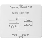 Shelly PbS Ogemray Smart Relay 25A, Stafetter Hvid