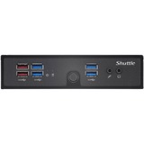Shuttle DS50U7 PC barebone 1,3L størrelse PC Sort i7-1355U Sort, 1,3L størrelse PC, Mini PC barebone, DDR5-SDRAM, PCI Express, Serial ATA III, Ethernet LAN, 90 W