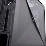Thermaltake Divider 500 TG ARGB Midi Tower Sort, Towerkabinet Sort, Midi Tower, PC, Sort, ATX, micro ATX, Mini-ITX, SPCC, 17 cm