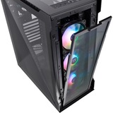 Thermaltake Divider 500 TG ARGB Midi Tower Sort, Towerkabinet Sort, Midi Tower, PC, Sort, ATX, micro ATX, Mini-ITX, SPCC, 17 cm