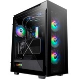 Thermaltake Divider 500 TG ARGB Midi Tower Sort, Towerkabinet Sort, Midi Tower, PC, Sort, ATX, micro ATX, Mini-ITX, SPCC, 17 cm