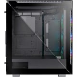 Thermaltake Divider 500 TG ARGB Midi Tower Sort, Towerkabinet Sort, Midi Tower, PC, Sort, ATX, micro ATX, Mini-ITX, SPCC, 17 cm