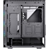 Thermaltake Divider 500 TG ARGB Midi Tower Sort, Towerkabinet Sort, Midi Tower, PC, Sort, ATX, micro ATX, Mini-ITX, SPCC, 17 cm