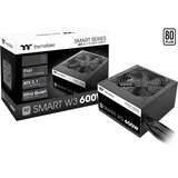 Thermaltake Smart W3 0600W, PC strømforsyning 