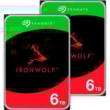 UGREEN DH2300 + 2x 6 TB Seagate IronWolf HDD Pakke, NAS Sort
