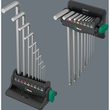 Wera Hex-Plus 8 vinkelnøglesæt, 9 dele, Skruetrækker Chrome