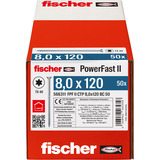 fischer Spånpladeskrue PowerFast II 8,0x120 forsænket TX 