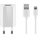 goobay USB-C opladningssæt 5 watt, Oplader Hvid