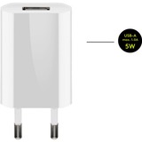 goobay USB-C opladningssæt 5 watt, Oplader Hvid