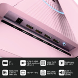 Arozzi Nova 27T2K180, Gaming Skærm Pink