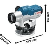 Bosch 0 601 068 401 afstandsmåler 20x 0,3 - 60 m, Lydstyrkejustering Blå, -10 - 50 °C, -20 - 70 °F, 135 x 215 x 145 mm, 1,7 kg