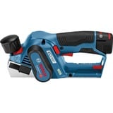 Bosch Akku-høvle GHO 12V-20 Professional , Elektrisk høvl Blå/Sort, 2x Li-Ionen Akku 3,0Ah