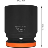 Bosch PRO Impact topnøgle 32mm, 3/4" Sort