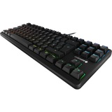 CHERRY G80-3000N RGB TKL tastatur Universel USB QWERTY US International Sort Sort, EU-layout (antal), Cherry MX Red Silent, Ledningsført, USB, Mekanisk, QWERTY, RGB LED, Sort
