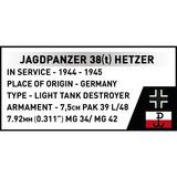 COBI Jagdpanzer 38(t) "Chwat" (Brave), Bygge legetøj 