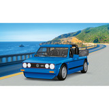 COBI Volkswagen Golf GTI British Version Cabriolet (1984), Bygge legetøj Blå