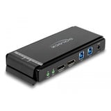 DeLOCK 11476, KVM-switchen grå/Sort