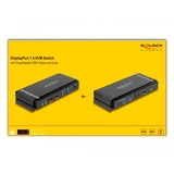 DeLOCK 11476, KVM-switchen grå/Sort