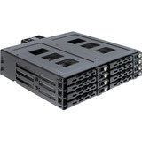 DeLOCK 5,25″ udskiftningsramme til 8 x 2,5″ SATA eller SAS HDD / SSD med lås, Monteringsrammen 
