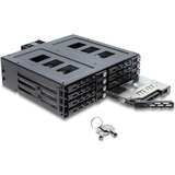 DeLOCK 5,25″ udskiftningsramme til 8 x 2,5″ SATA eller SAS HDD / SSD med lås, Monteringsrammen 