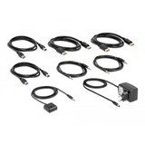 DeLOCK DisplayPort 1.4 KVM-switch, 8K 60Hz, USB 3.2 Gen 1, lyd, KVM-switchen grå/Sort