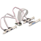 DeLOCK Mini PCIe I/O PCIe fuld størrelse 4 x Seriel RS-232, 1 x Parallel 