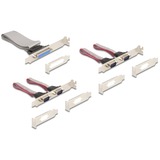 DeLOCK Mini PCIe I/O PCIe fuld størrelse 4 x Seriel RS-232, 1 x Parallel 
