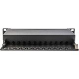 Digitus 10" Patchpanel DN-91612S-EA, 12-porte, Cat.6a, Patch Panel Sort
