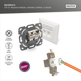 Digitus CAT 6A Keystone modul skærmet værktøjsfri 4 stk. 