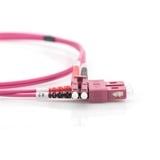 Digitus LWL patchkabel, duplex, LC > SC stik, multimode OM4 lys violet