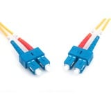 Digitus LWL patchkabel, duplex, SC > SC stik, singlemode OS2 Gul