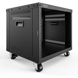 Digitus Universal 19-tommer udstyrsrack med hjul, Rack server kabinet Sort