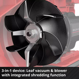 EINHELL Power X-Change Akku-Laubsauger VENTURRO 18/210 Kit, 18Volt, Løvblæsere VAC/suger Rød/Sort