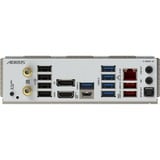 GIGABYTE B650M AORUS ELITE AX ICE bundkort AMD B650 Sokkel AM5 micro ATX Sølv, AMD, Sokkel AM5, AMD Ryzen 7000 Series, AMD Ryzen 8000 Series, AMD Ryzen 9000 Series, Sokkel AM5, DDR5-SDRAM, 256 GB