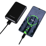 Intenso 7314530 powerbank Lithium polymer (LiPo) 10000 mAh Sort, Power Bank Sort, 10000 mAh, Lithium polymer (LiPo), Sort