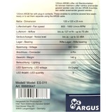 Inter-Tech 88885647, Sag fan Sort
