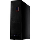 Inter-Tech S-331 Desktop Sort, Desktop boliger Sort, Desktop, PC, Sort, micro ATX, Mini-ITX, 7,5 cm, 23 cm