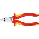 KNIPEX 01 06 160 Lineman's tænger tang, Kombination tænger Rød/Gul, Lineman's tænger, Krom-vanadium-stål, Plastik, Rød/orange, 16 cm, 201 g