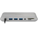 Kensington Driverfri, transportabel UH1440P USB-C 5 Gbps Dual video-dockingstation – DP/HDMI/VGA, Docking station Sølv, transportabel UH1440P USB-C 5 Gbps Dual video-dockingstation – DP/HDMI/VGA, Ledningsført, USB 3.2 Gen 1 (3.1 Gen 1) Type-C, 85 W, 3,5 mm, 10,1000,100 Mbit/s, Sølv