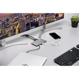 Kensington Driverfri, transportabel UH1440P USB-C 5 Gbps Dual video-dockingstation – DP/HDMI/VGA, Docking station Sølv, transportabel UH1440P USB-C 5 Gbps Dual video-dockingstation – DP/HDMI/VGA, Ledningsført, USB 3.2 Gen 1 (3.1 Gen 1) Type-C, 85 W, 3,5 mm, 10,1000,100 Mbit/s, Sølv