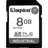 Kingston Industrial 8 GB SDHC, Hukommelseskort Sort