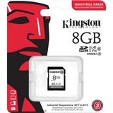 Kingston Industrial 8 GB SDHC, Hukommelseskort Sort