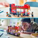 LEGO City Rød dobbeltdækker-turistbus, Bygge legetøj Byggesæt, 7 År, Plast, 384 stk, 607 g