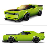 LEGO Speed Champions Dodge Challenger SRT Hellcat-sportsvogn, Bygge legetøj Byggesæt, 9 År, Plast, 390 stk, 404 g