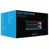 Logitech Flight Radio Panel Sort, Rød, Sølv USB 2.0 Flysimulator Analog/digital PC, Instrument panel Flysimulator, PC, Analog/digital, Ledningsført, USB 2.0, Sort, Rød, Sølv