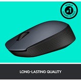 Logitech M170 Grey-K mus Ambidextrous RF trådløst Optisk 1000 dpi grå, Ambidextrous, Optisk, RF trådløst, 1000 dpi, Grå