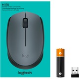 Logitech M170 Grey-K mus Ambidextrous RF trådløst Optisk 1000 dpi grå, Ambidextrous, Optisk, RF trådløst, 1000 dpi, Grå