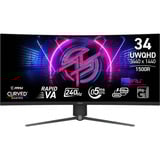 MSI MPG 346CQRF X24, Gaming Skærm Sort