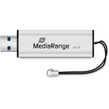 MediaRange MR919 USB-nøgle 256 GB USB Type-A 3.2 Gen 1 (3.1 Gen 1) Sort, Sølv, USB-stik Sølv/Sort, 256 GB, USB Type-A, 3.2 Gen 1 (3.1 Gen 1), 100 MB/s, Glide, Sort, Sølv